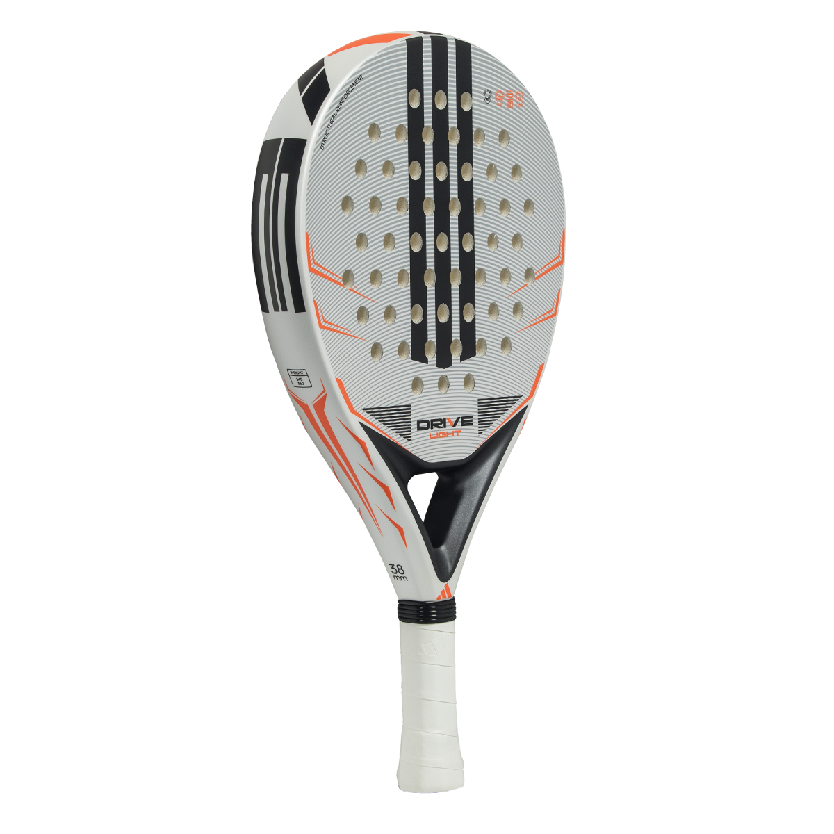 Adidas Drive Light 2026 Padel Racket - White/Orange Padel Adidas