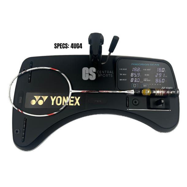 Apacs Assailant Pro Badminton Racket - White/Red Badminton Rackets Apacs