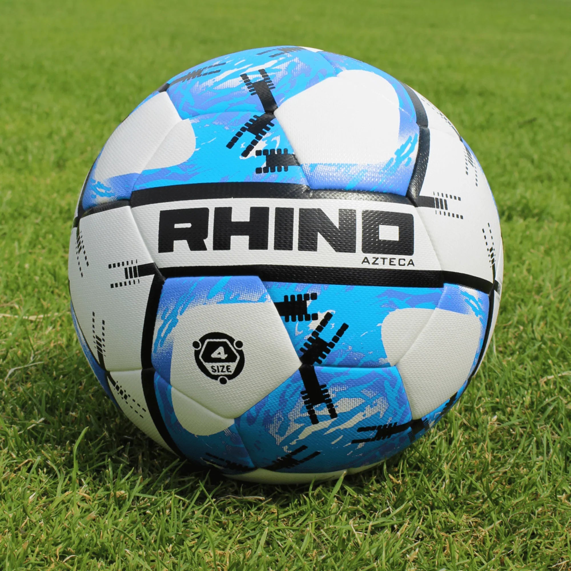 Rhino Azteca Football - White/Light Blue White Light Blue Accessories Rhino