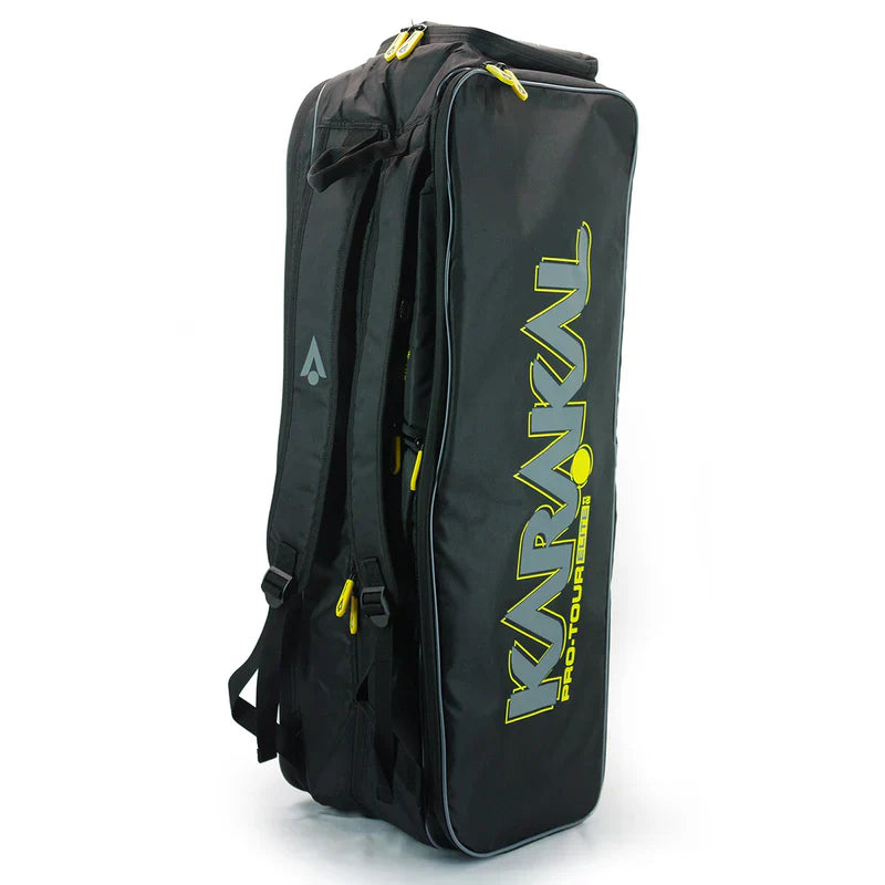 Karakal Pro Tour Elite 2.0 racket bag (Black/Yellow)