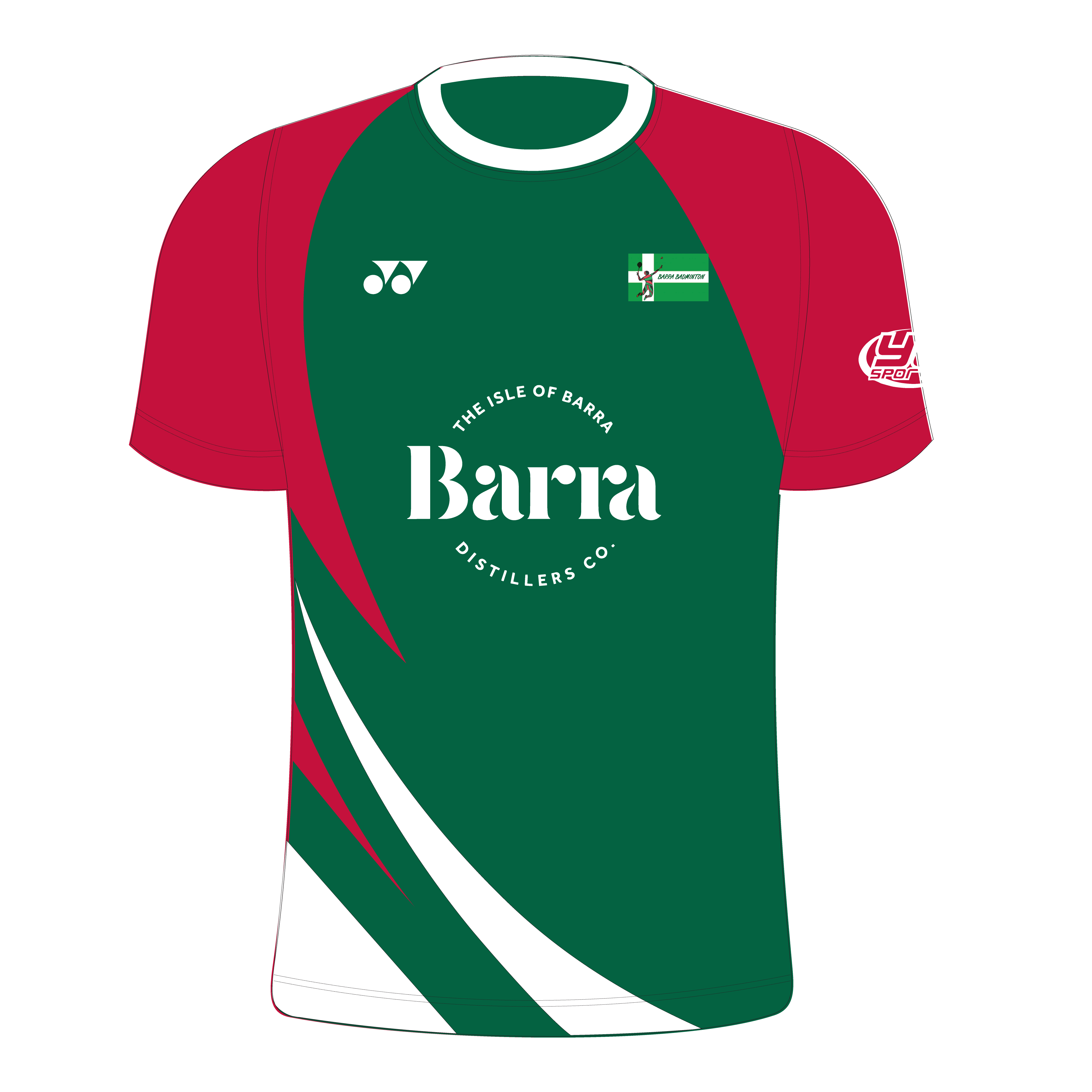 Barra Badminton T004 Beast Crew Neck T-Shirt Mens