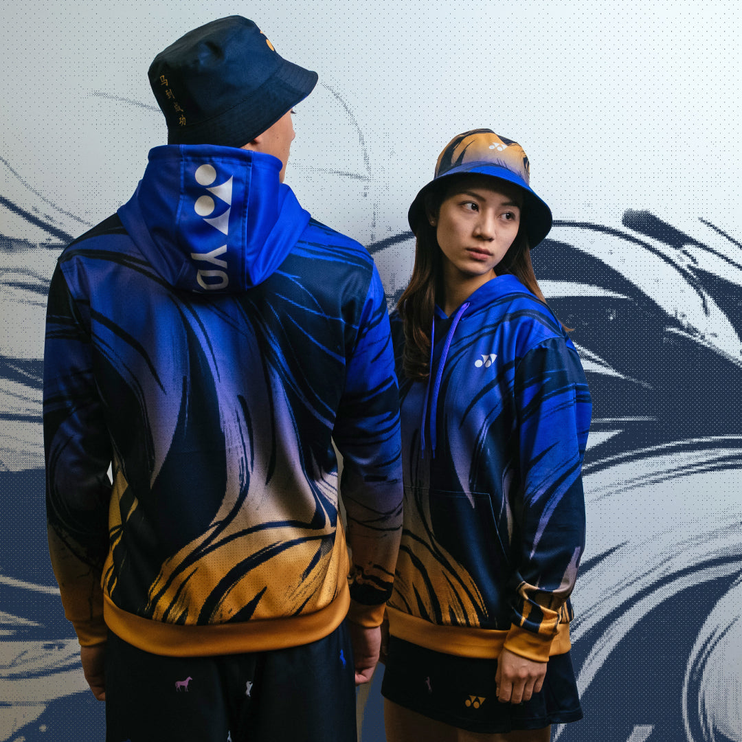 Pre-Order Yonex Imperial Charge – Unisex Overhead Hoodie (Celestial Purple / Pale Gold) Yonex CNY2026 Hood Sweat B Unisex Clothing Yonex