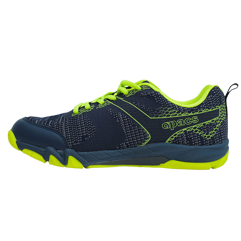 Apacs CP 503-XY Badminton Shoes - Navy/Neon Green - UK 11 Badminton Shoes Apacs