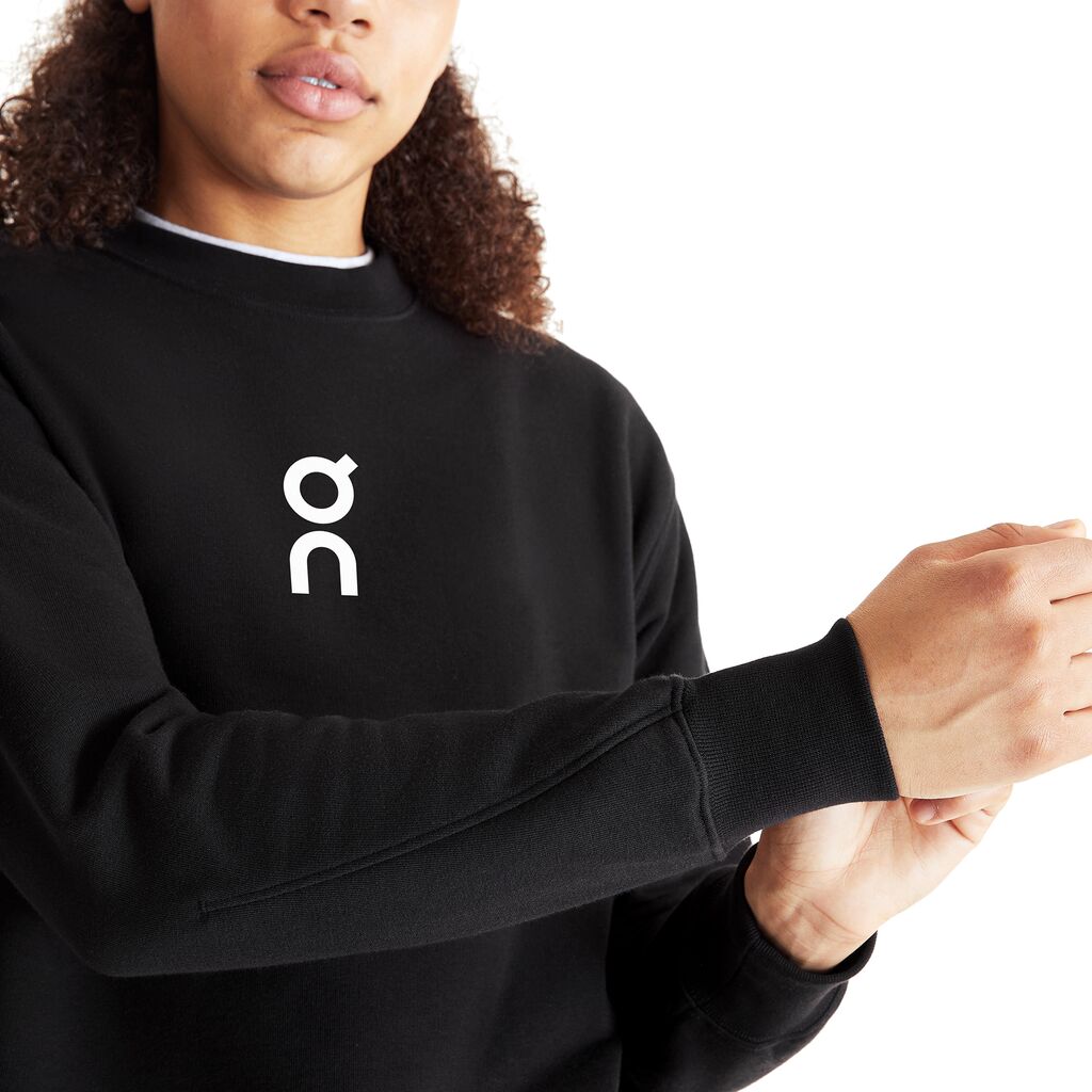 On Club Crew Women Black Clothing On Running
