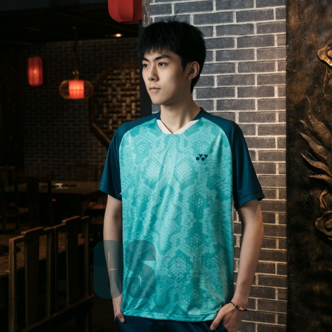 Yonex Snakeskin Game Top Mens Jade Clothing Yonex