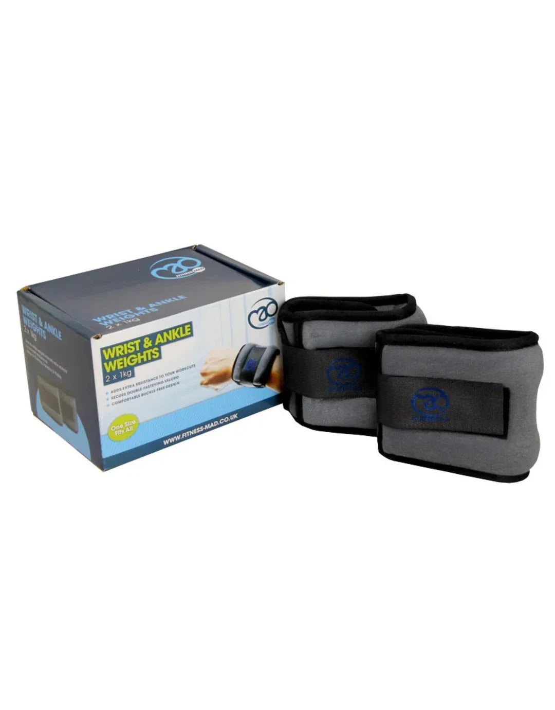 Fitness Mad Neoprene Wrist/Ankle Weights (FANKLE1) 0.5kg Exercise & Fitness Fitness Mad