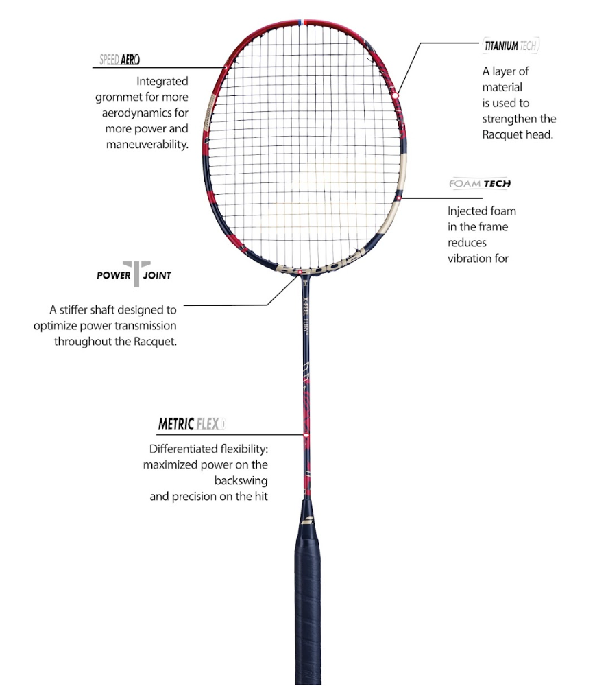 Babolat X-Feel Fury 601435 Badminton Racket (Strung) Badminton Rackets Babolat