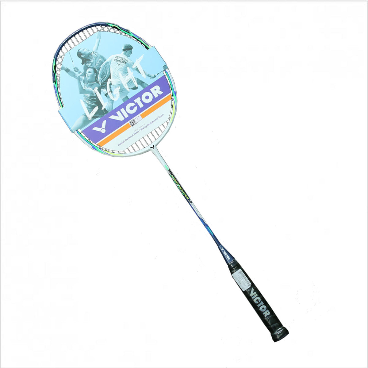 Victor Auraspeed Lightfighter 80 Badminton Racket Strung - Pearl White Badminton Rackets Victor
