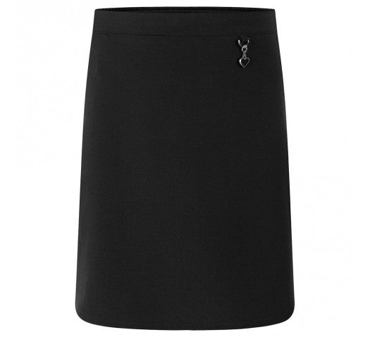 Lycra Heart Skirt Black