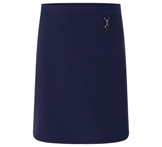 Lycra Heart Skirt (Navy)