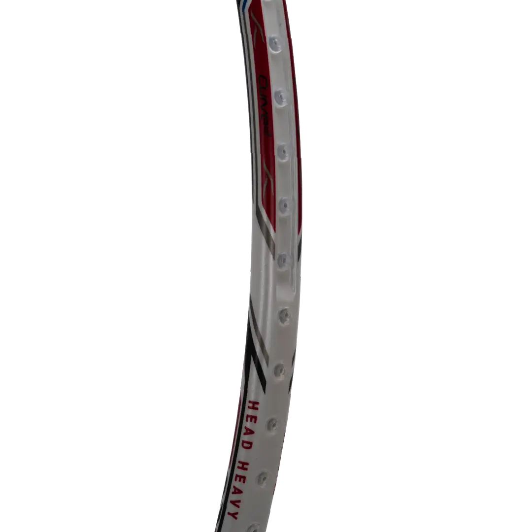 Hundred Atomic X 38 Power 3U Badminton Racket - White/Gold