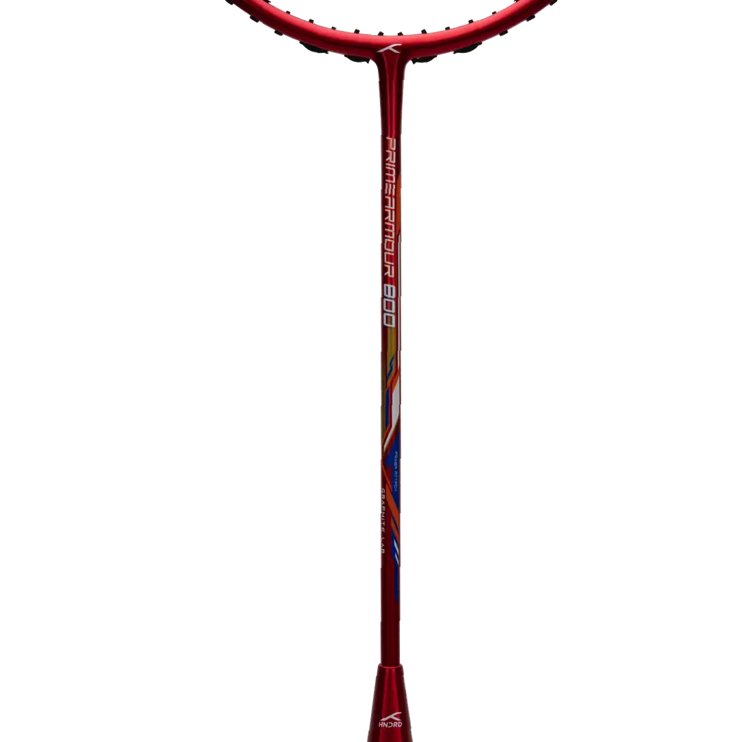 Hundred Primearmour 800 Badminton Racket - Red/Grey Badminton Rackets Hundred