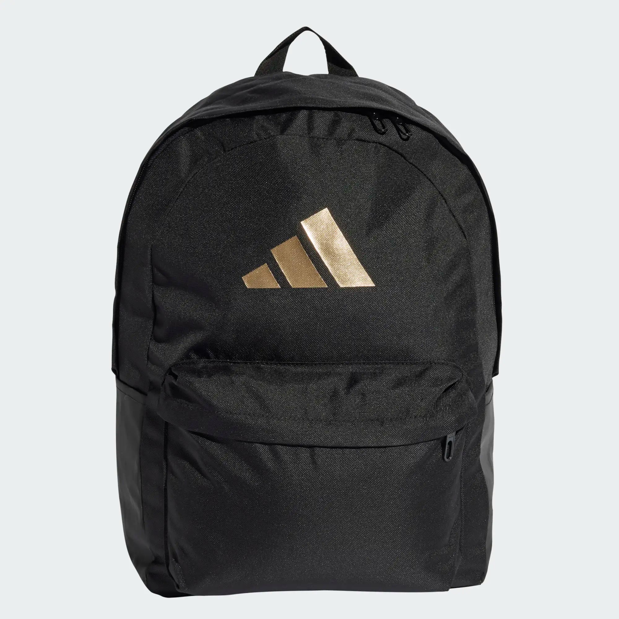 Adidas Classic 3 Bars Backpack - Black/Gold Black Gold Backpack Luggage Adidas