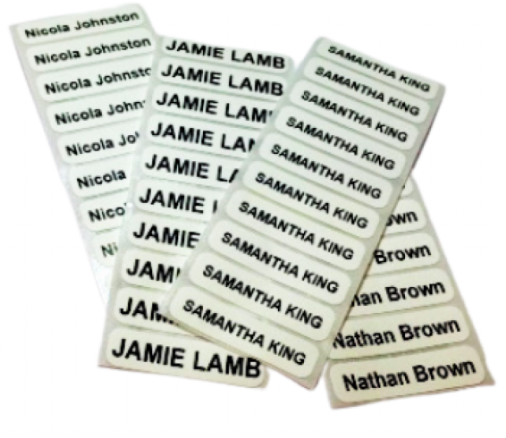 Iron on labels - Fully Customisable
