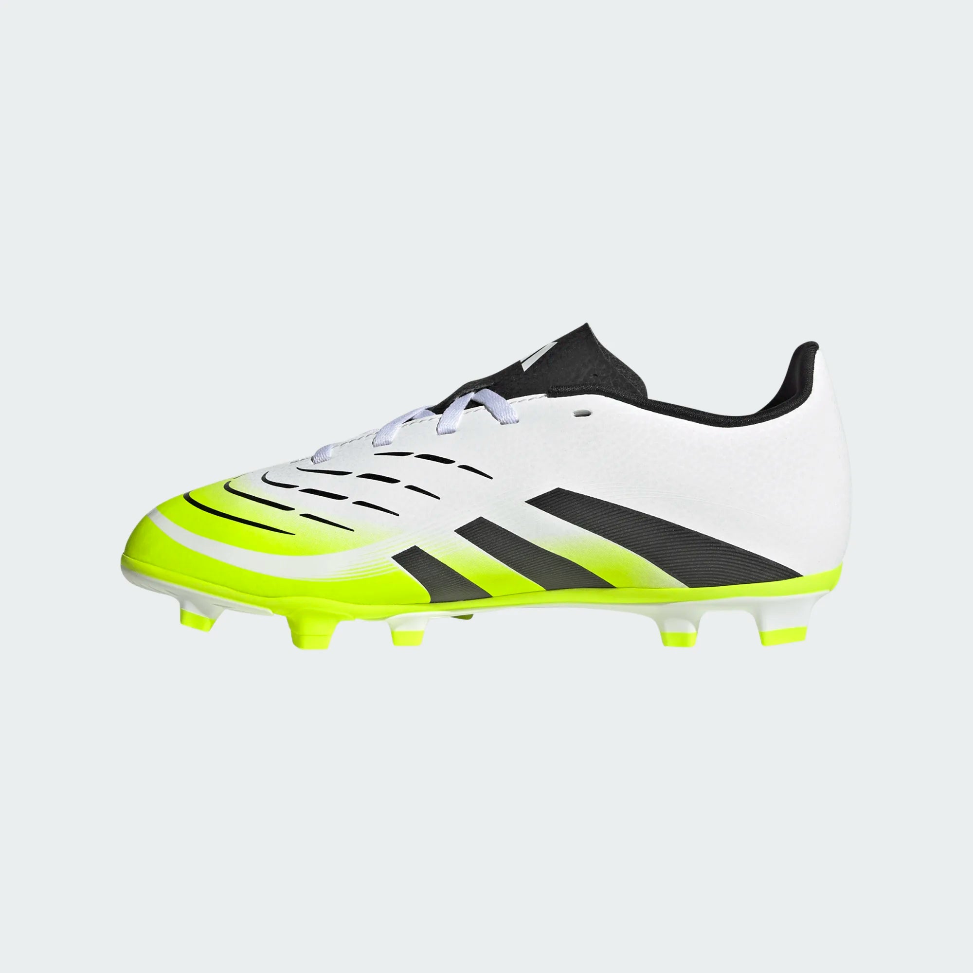 Adidas Predator Club FG/MG Shoe Junior - White/Black/Lemon shoes Adidas