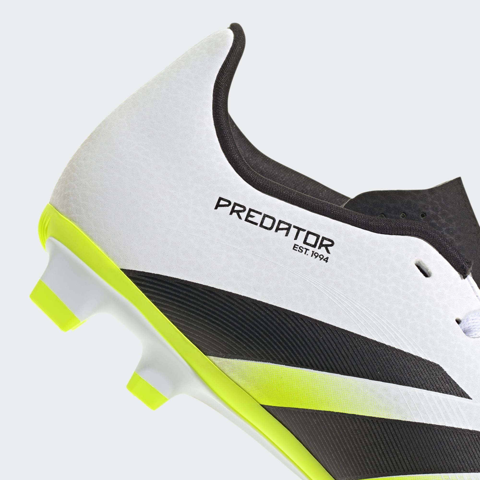 Adidas Predator Club FG/MG Shoe Junior - White/Black/Lemon shoes Adidas