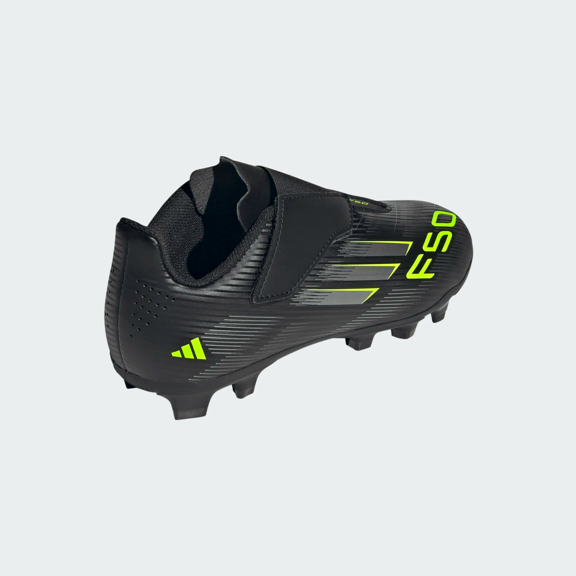 Adidas F50 Club Velcro FG/MG Football Boots Junior - Black