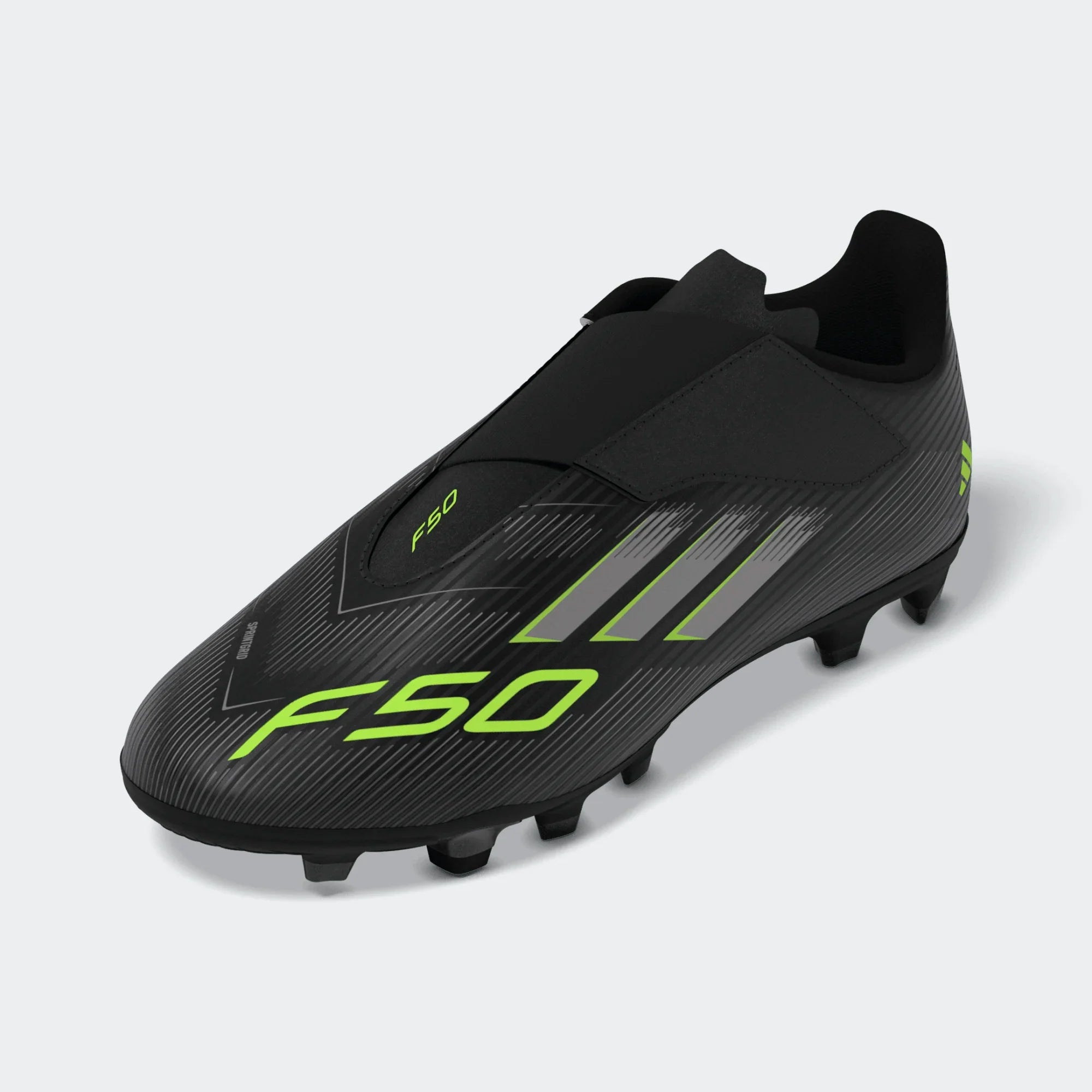 Adidas F50 Club Velcro FG/MG Football Boots Junior - Black