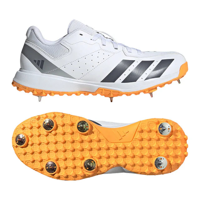 Adidas Howzat Spike 2026 Cricket Shoe - White by Adidas