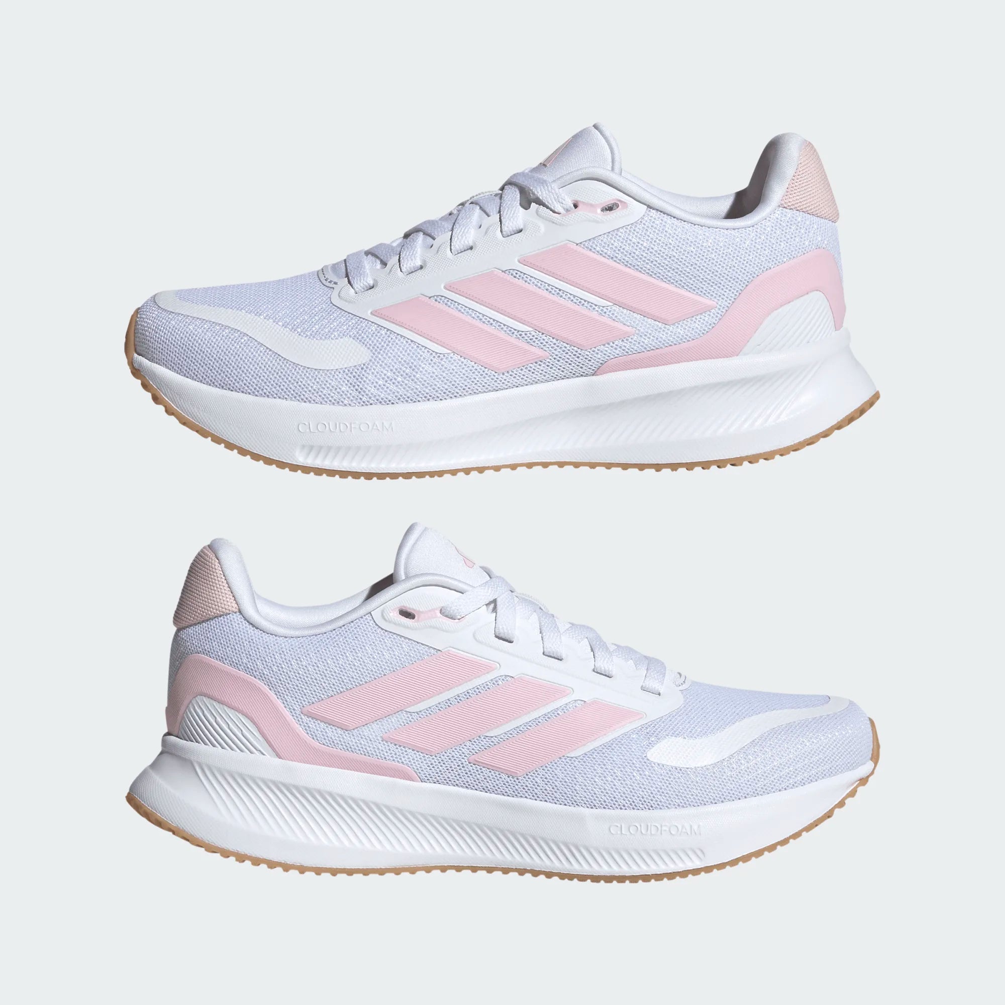 Adidas Runfalcon 5 Running Shoes Junior - White/Pink