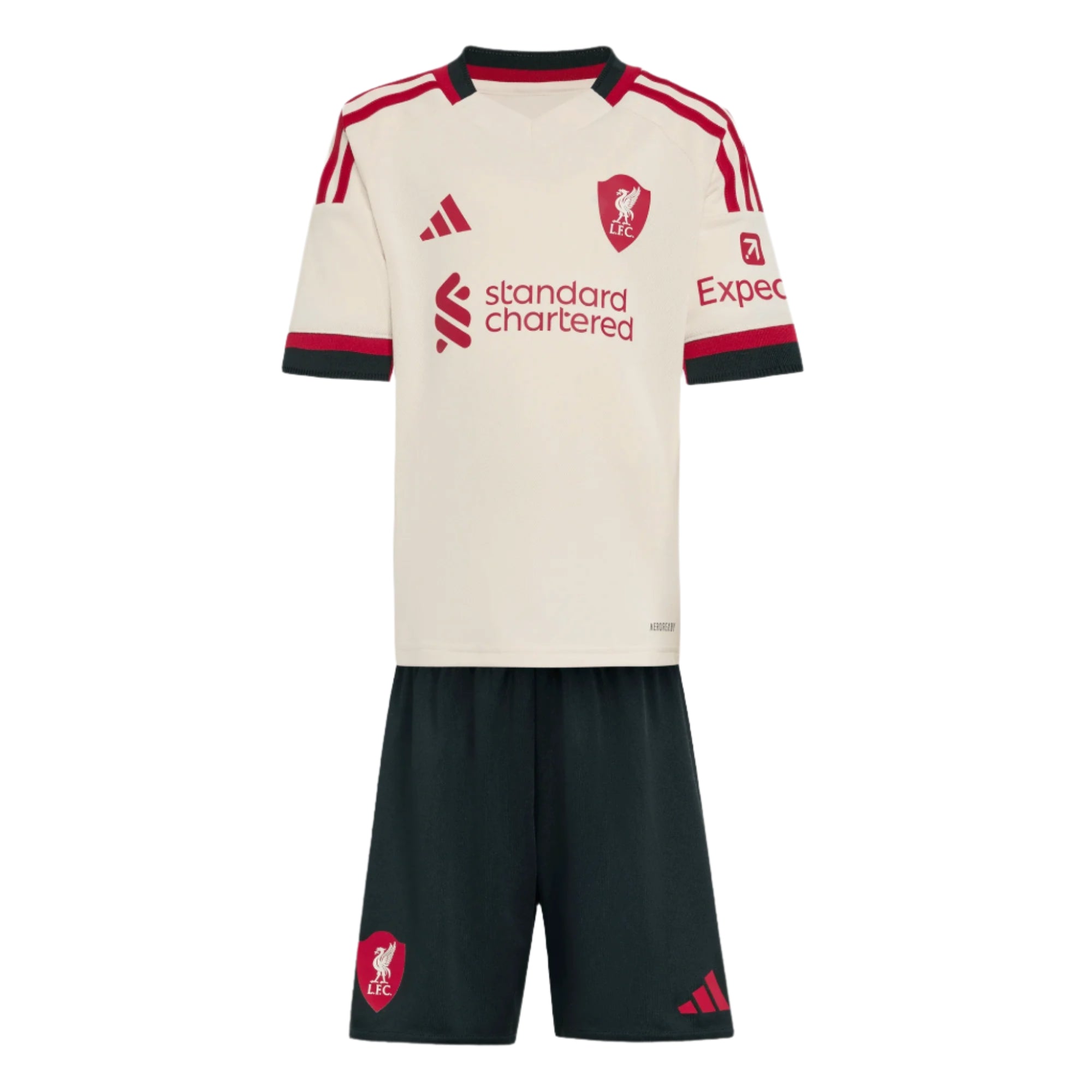 Adidas Liverpool F.C. 25/26 Away Mini Kit - White