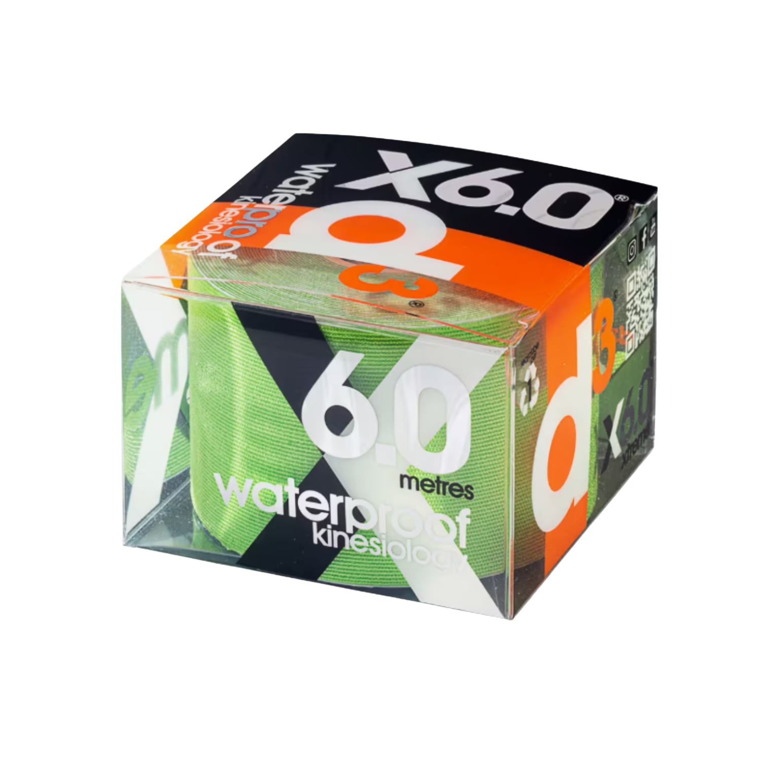 D3 X6.0 Xtreme Waterproof Kinesiology Tape (assorted Colours inside) Green 50mm x 6m Medical Tape & Bandages D3