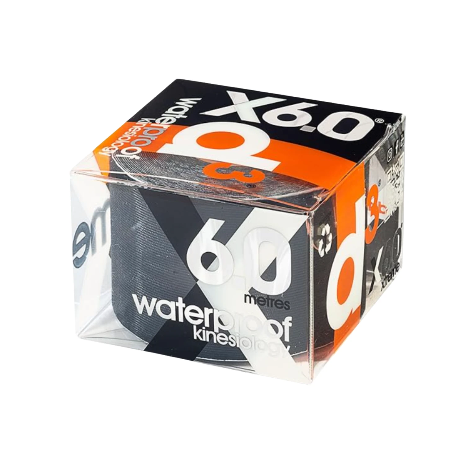 D3 X6.0 Xtreme Waterproof Kinesiology Tape (assorted Colours inside) Black 50mm x 6m Medical Tape & Bandages D3