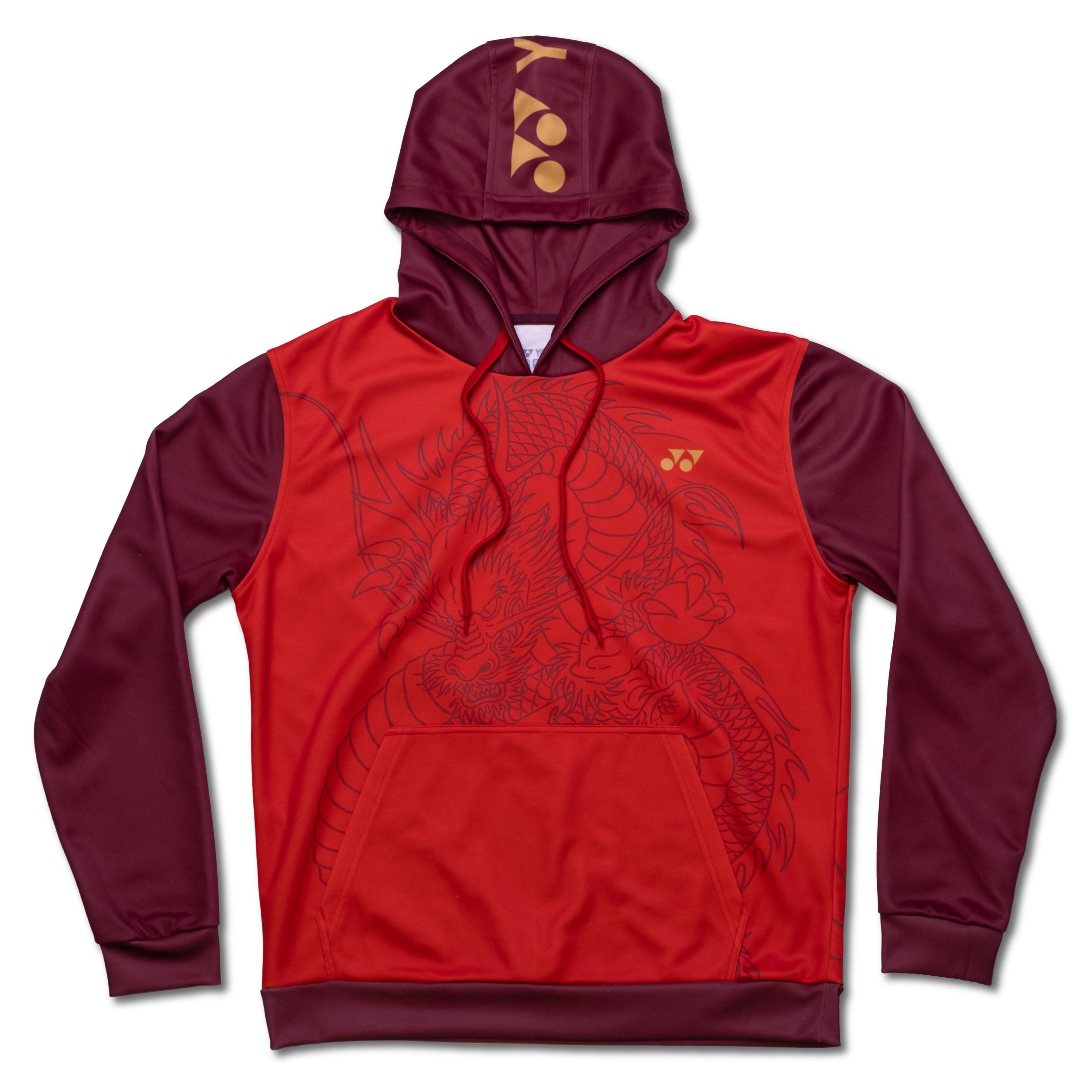 Yonex Linear Dragon CNY2024 Hoodie Unisex Red