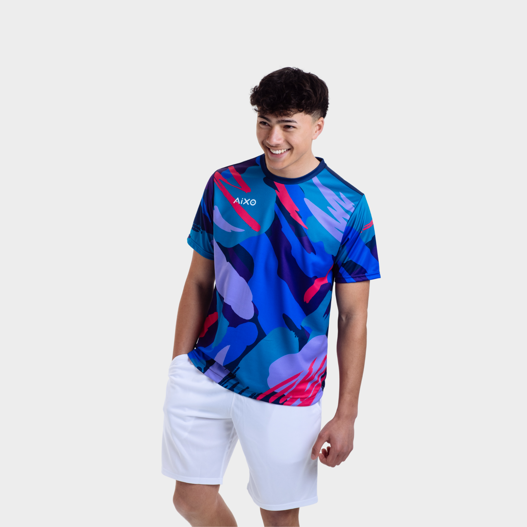 Aixo Abstract T-Shirt Mens (Multicolour)