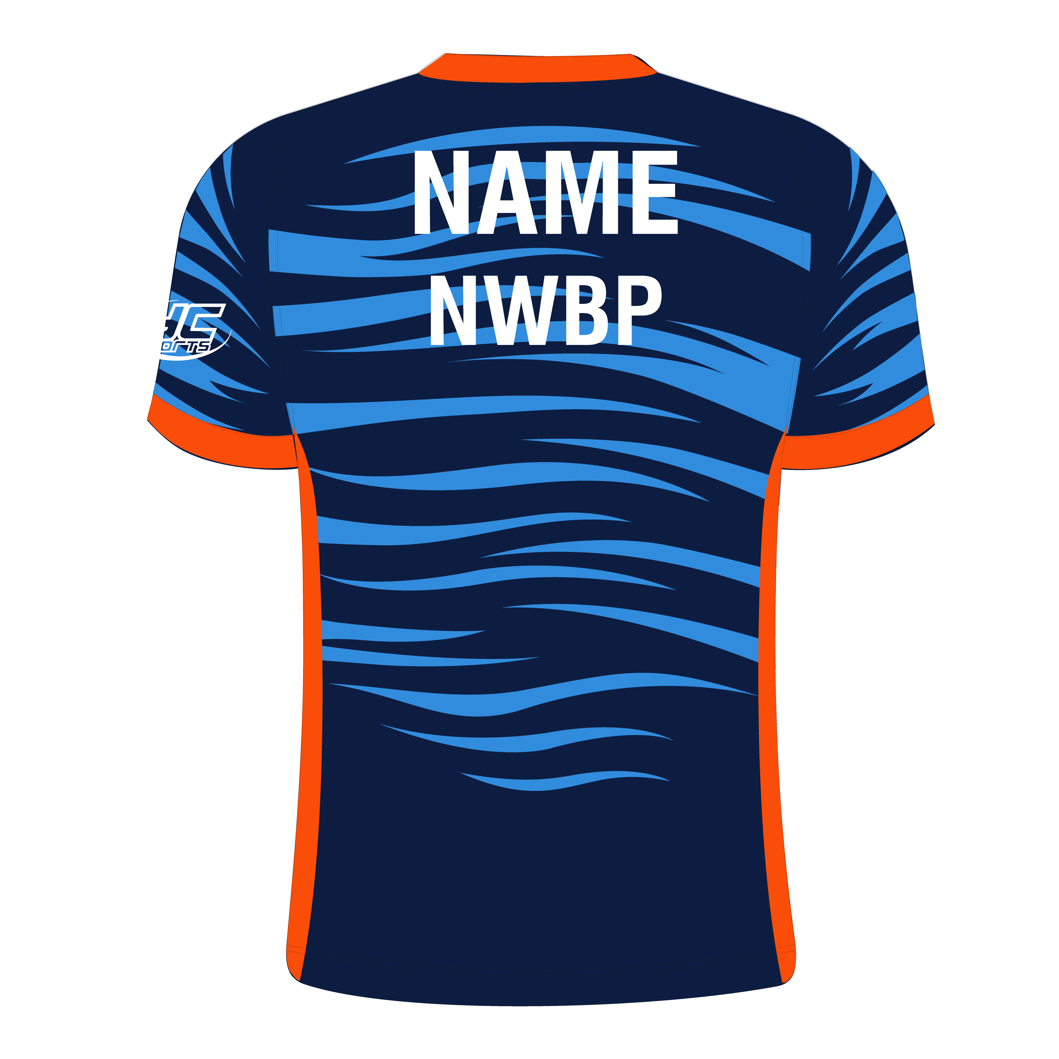 North Wiltshire T003JC Tiger Wave Crew Neck Junior