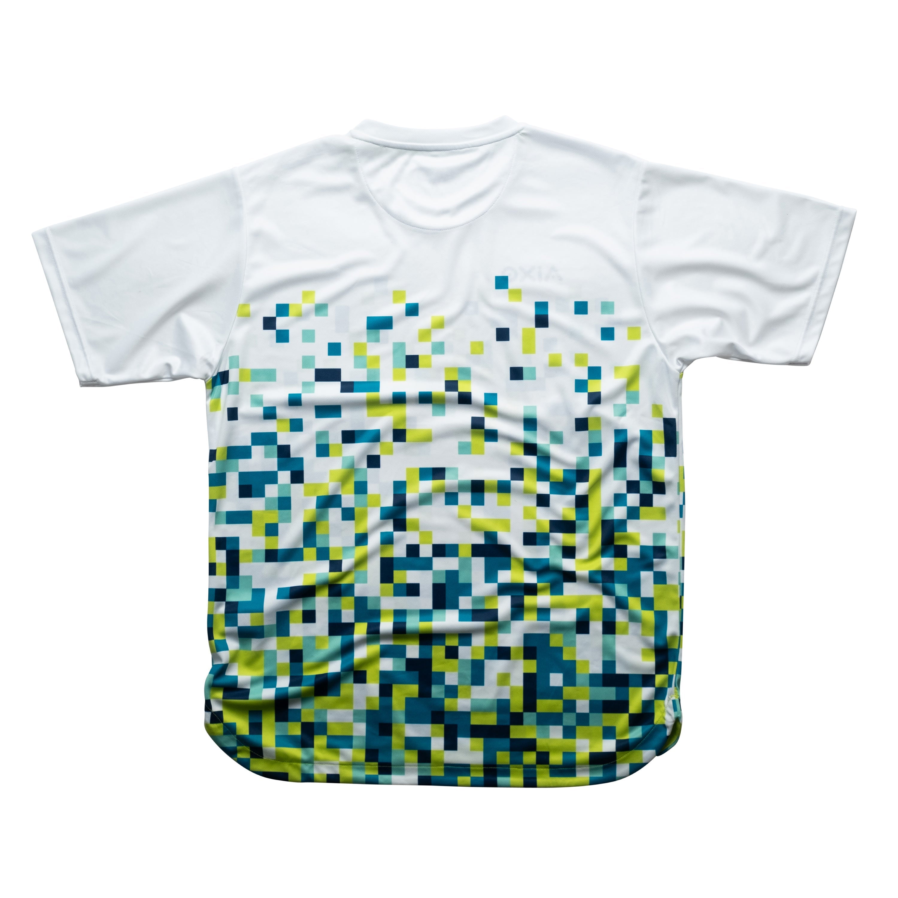 Aixo Pixel Mens T Shirt White T Shirt Aixo