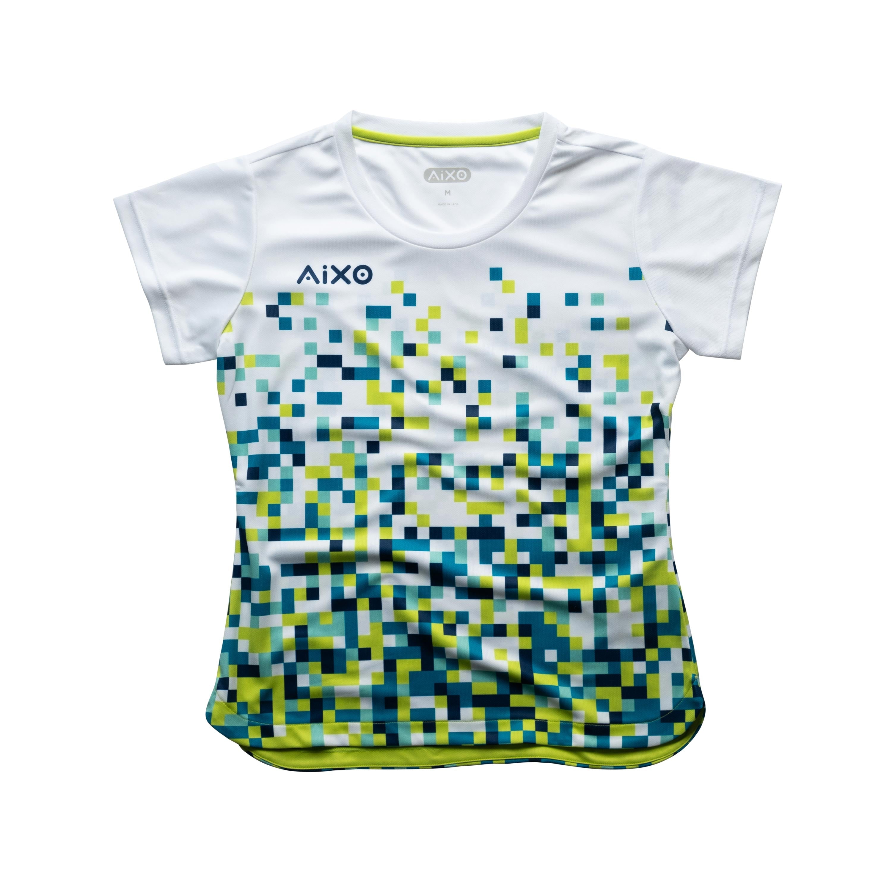 Aixo Pixel T Shirt Women (White) White T Shirt Aixo