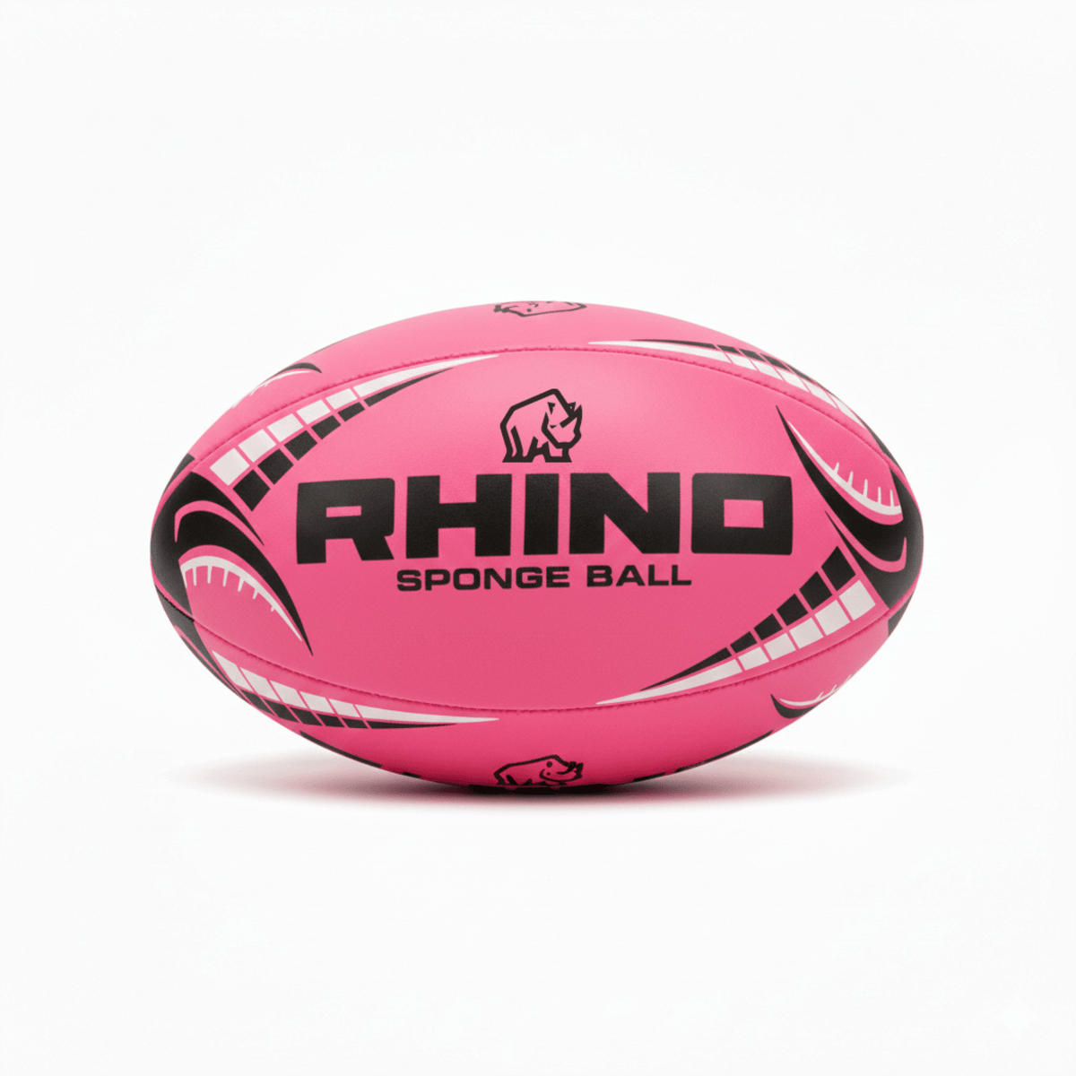 Rhino sponge rugby ball, pink