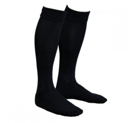 Plain Black Football Sock