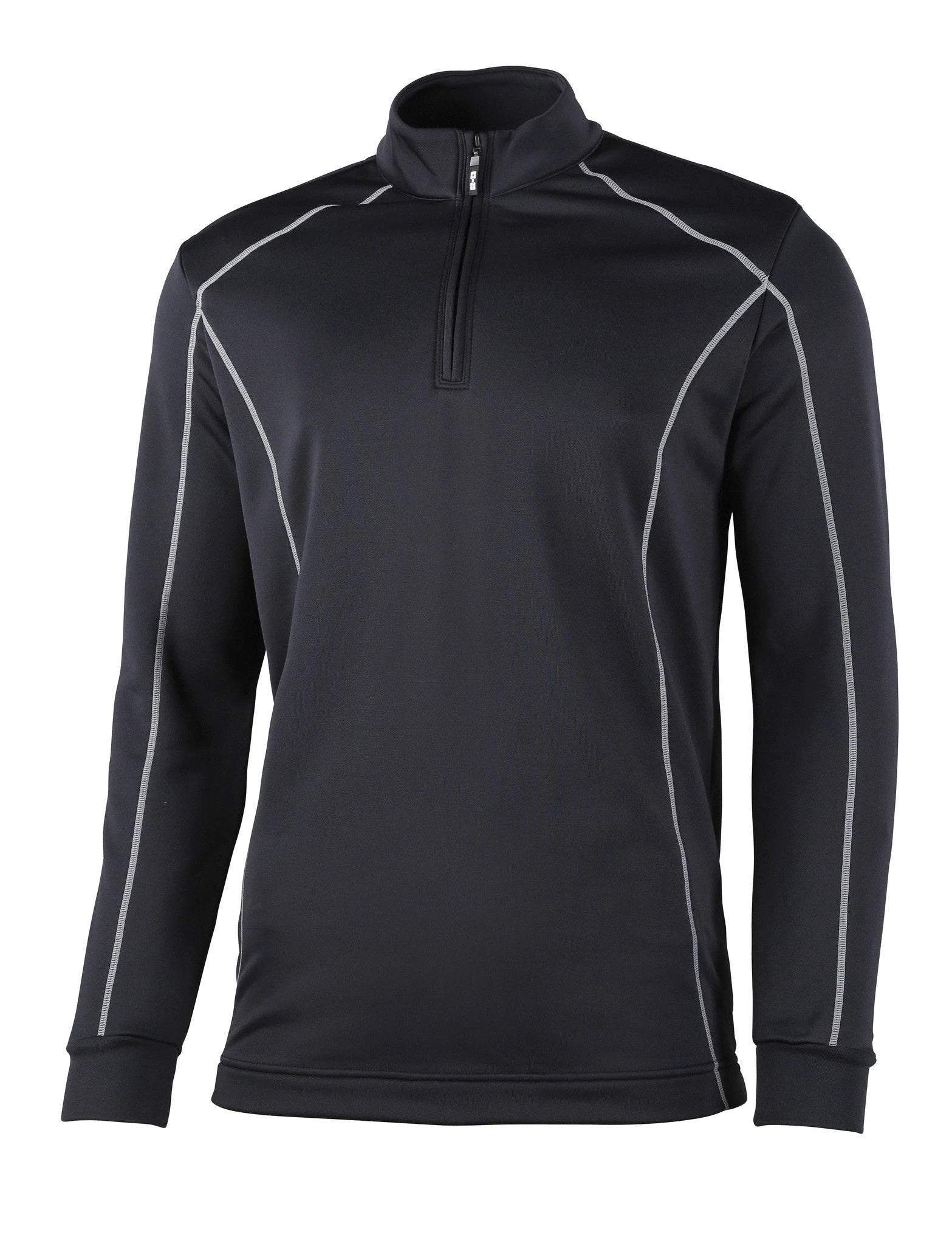 Rhino Seville 1/4 Zip Mid-layer Black Clothing Rhino