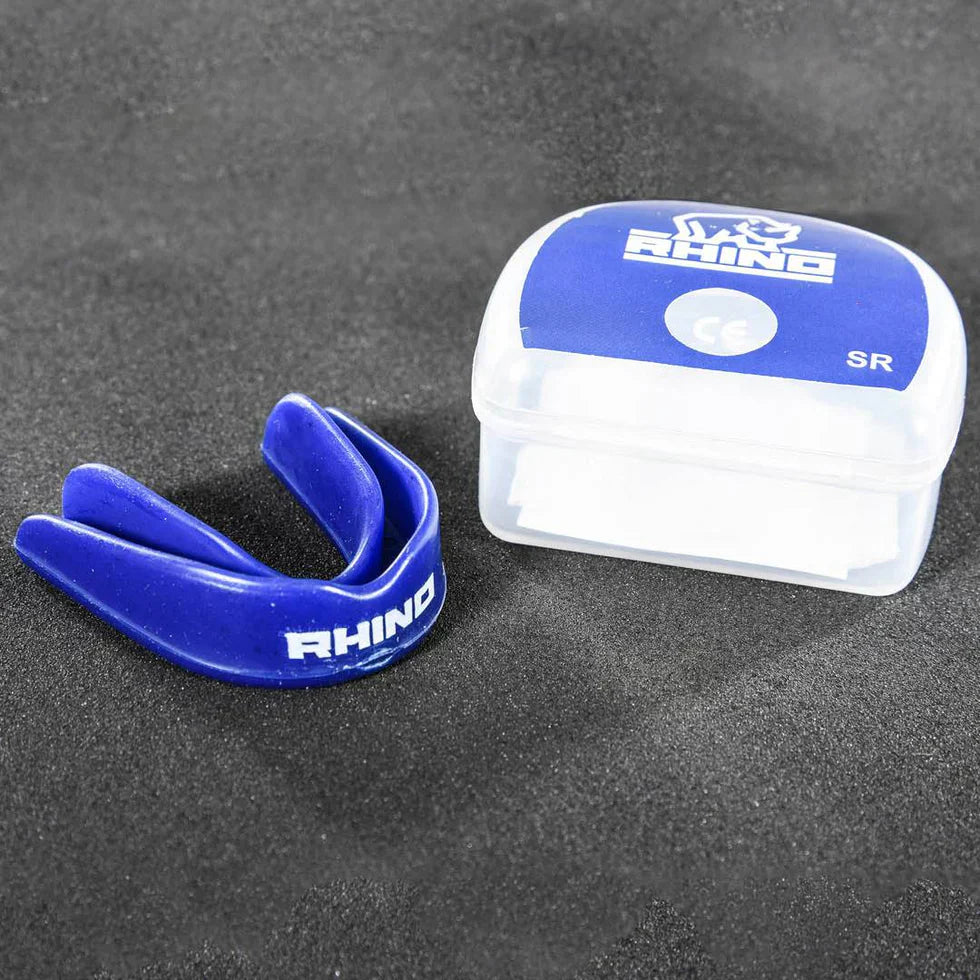 Rhino Classic Mouthguard ROYAL BLUE WHITE Mouthguard Rhino