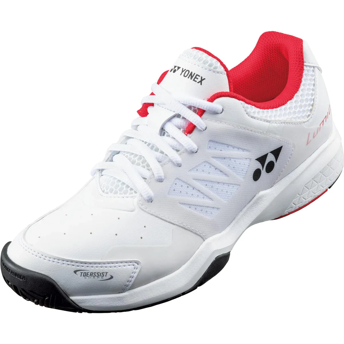 Yonex Lumio 3 Mens Tennis Court Shoes 2022 WHITE RED Clearance Yonex