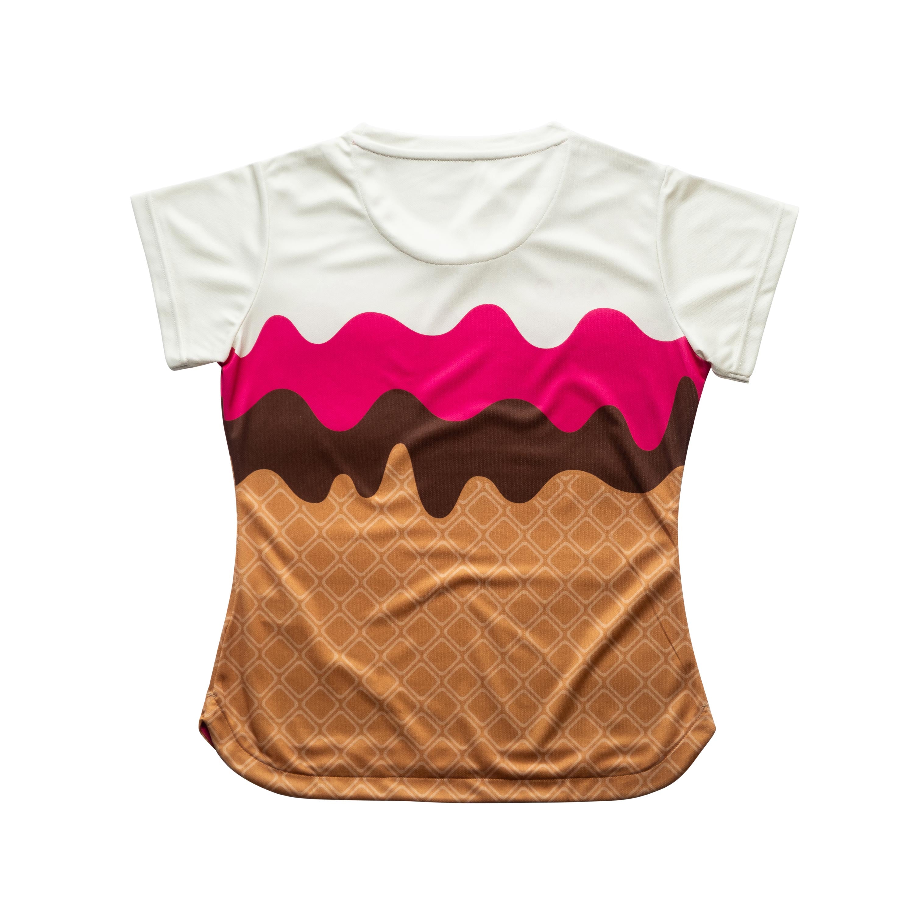 Aixo Sundae Womens T Shirt Vanilla Raspberry Chocolate T Shirt Aixo