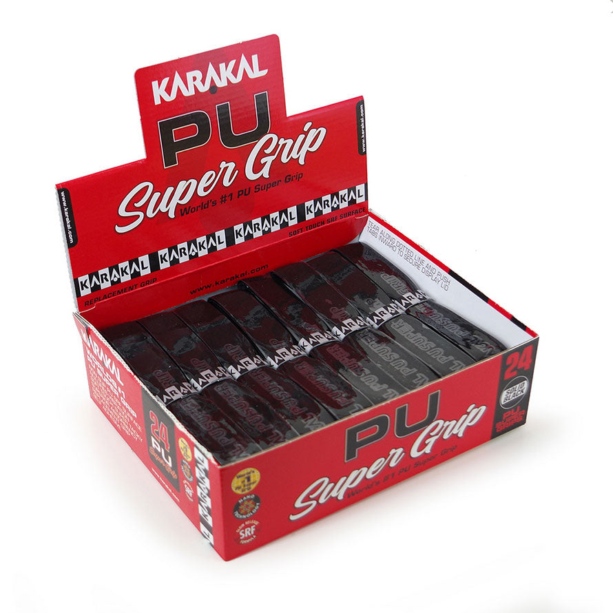 Karakal PU Super Grip (24 Pieces) Black 24 Pieces Clearance Karakal