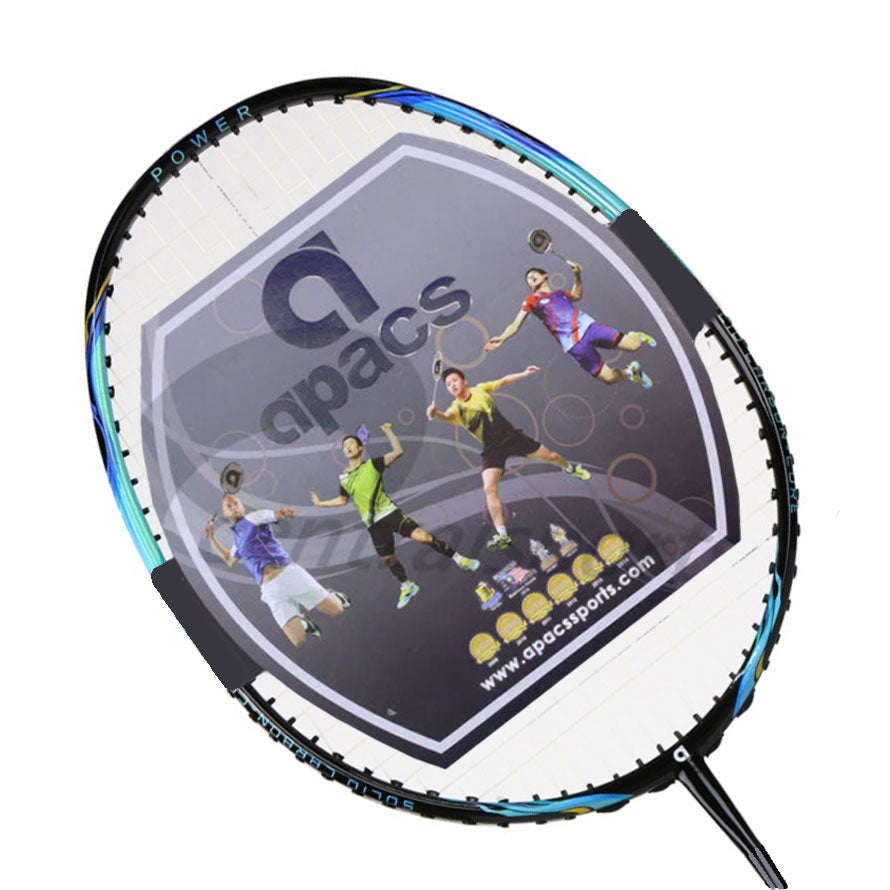 Apacs Imperial Power Badminton Racket - Black/Blue Black Blue 5UG4 Badminton Rackets Apacs