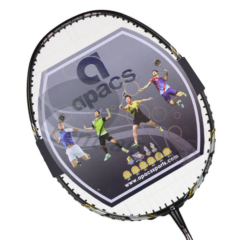 Apacs Feather Weight 300 Badminton Racket - Black/Silver