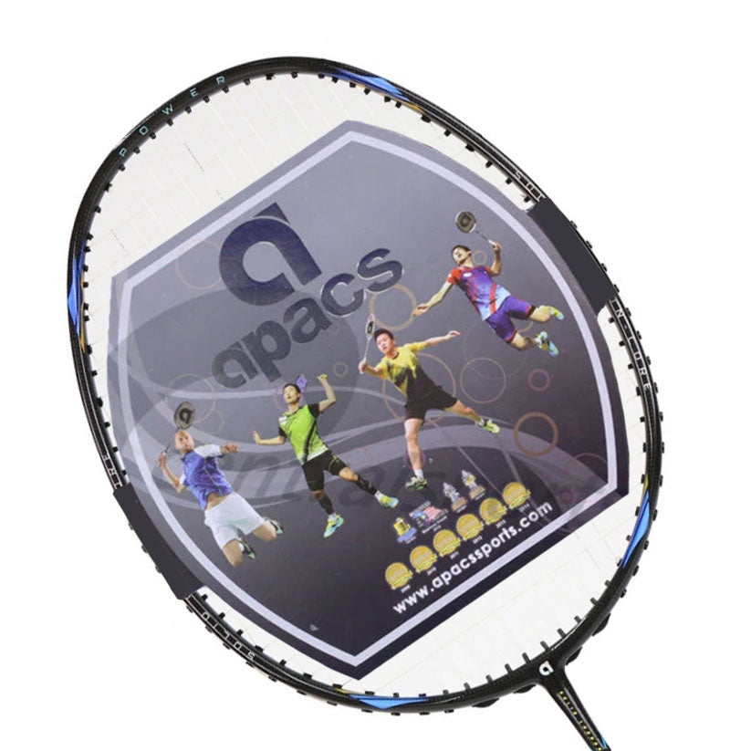 Apacs Woven Power Badminton Racket (Strung) - Black/Blue