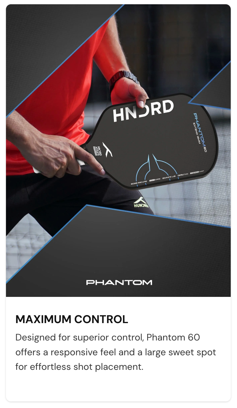 Hundred Phantom 60 Extend Pickleball Paddle HPRX-4M168-16-X