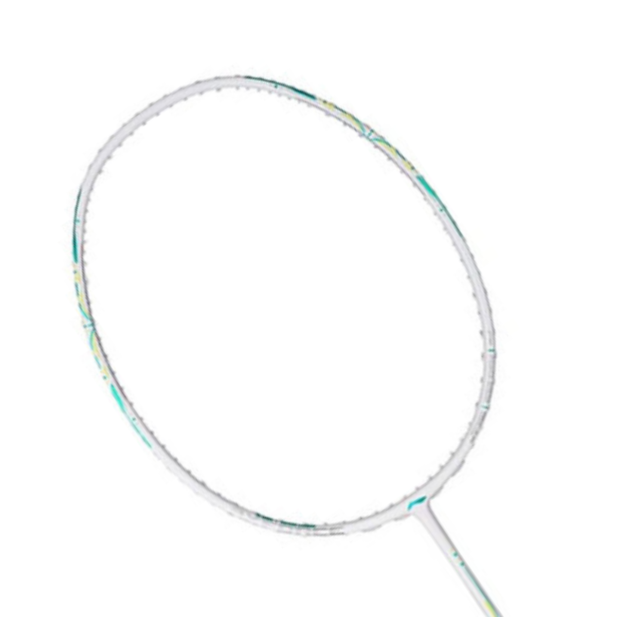 Li-Ning AxForce 60 Badminton Racket, Unstrung, Pearl White, front view