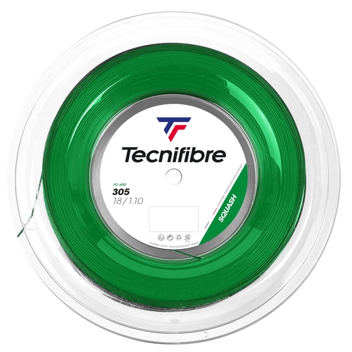 Tecnifibre Squash 1.25mm String Reel Green GREEN 1.25mm 200m String (Reel) TechniFibre
