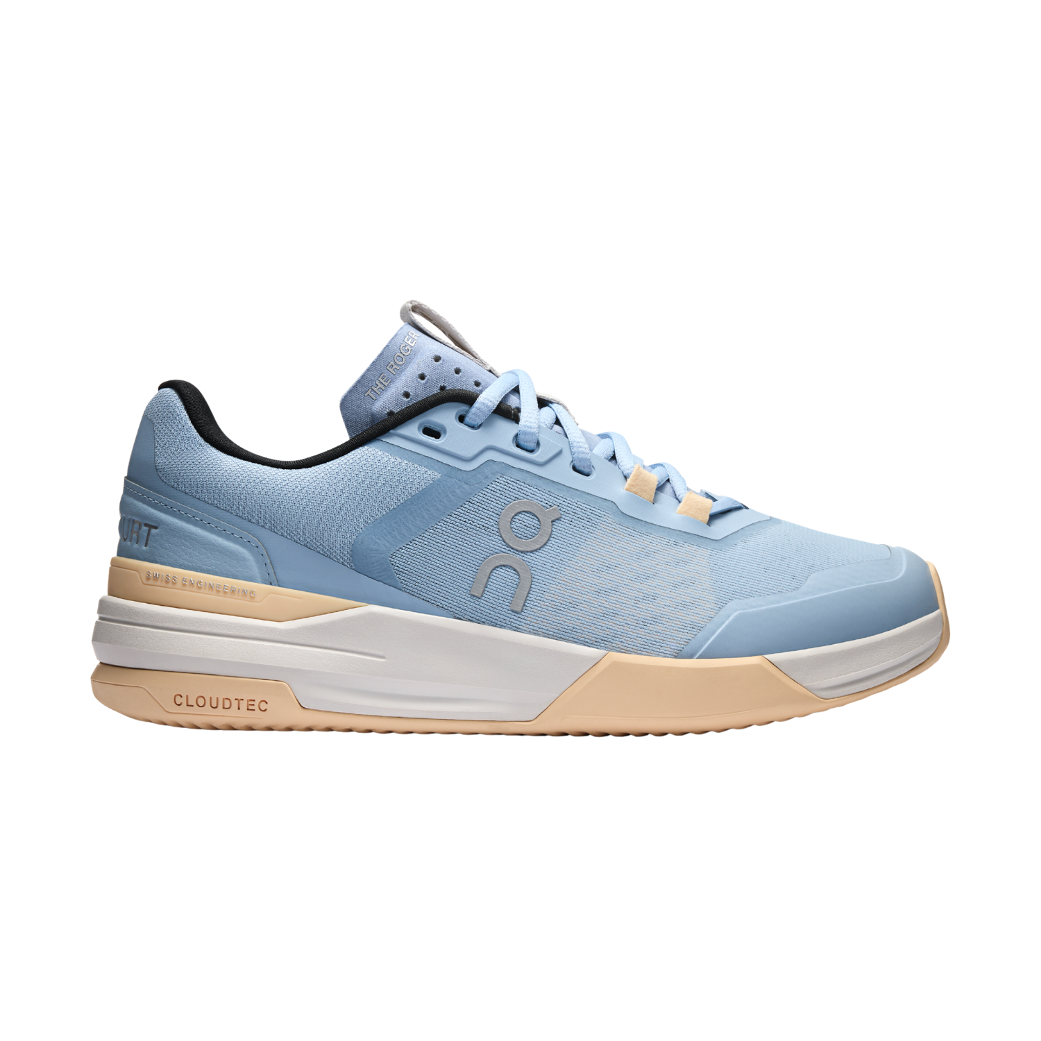 On THE ROGER ADV Pro Clay Shoe Women - Chambray/Blonde