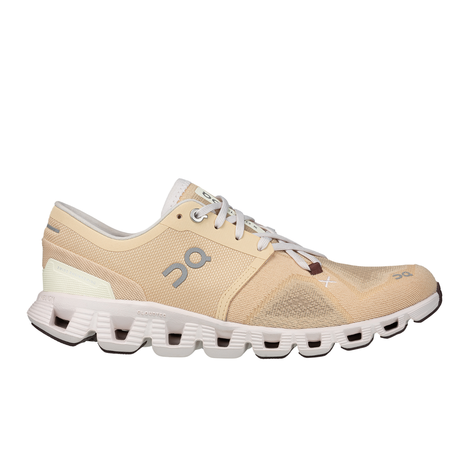 ON Cloud X 3 Running Shoes Women-Savannah/Frost