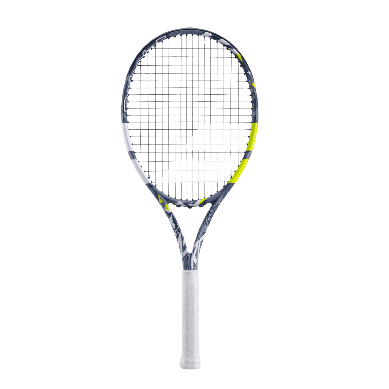 Babolat Evo Aero Lite 102 260g Strung Tennis Racket (Grey/Yellow)