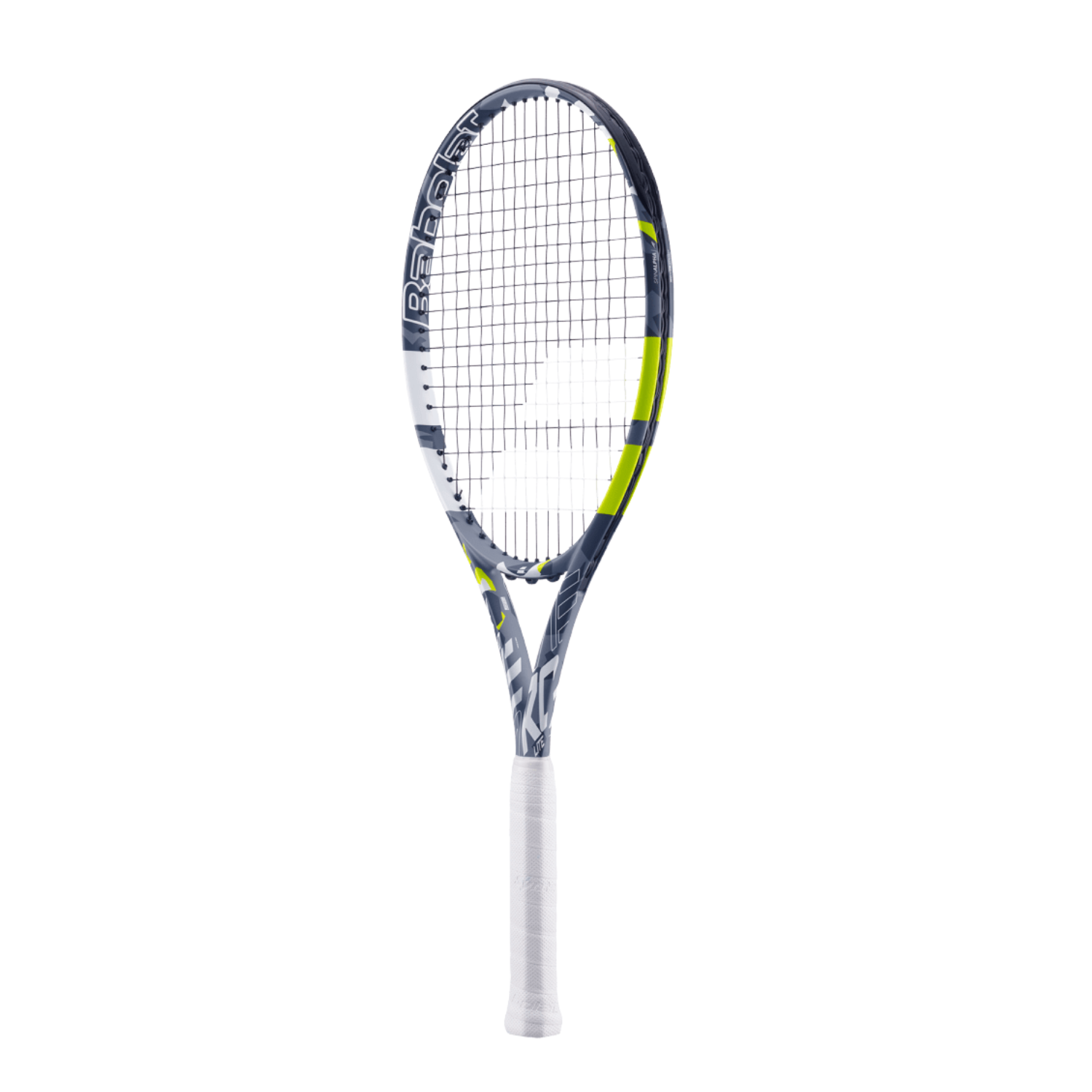 Babolat Evo Aero Lite 102 260g Strung Tennis Racket (Grey/Yellow)