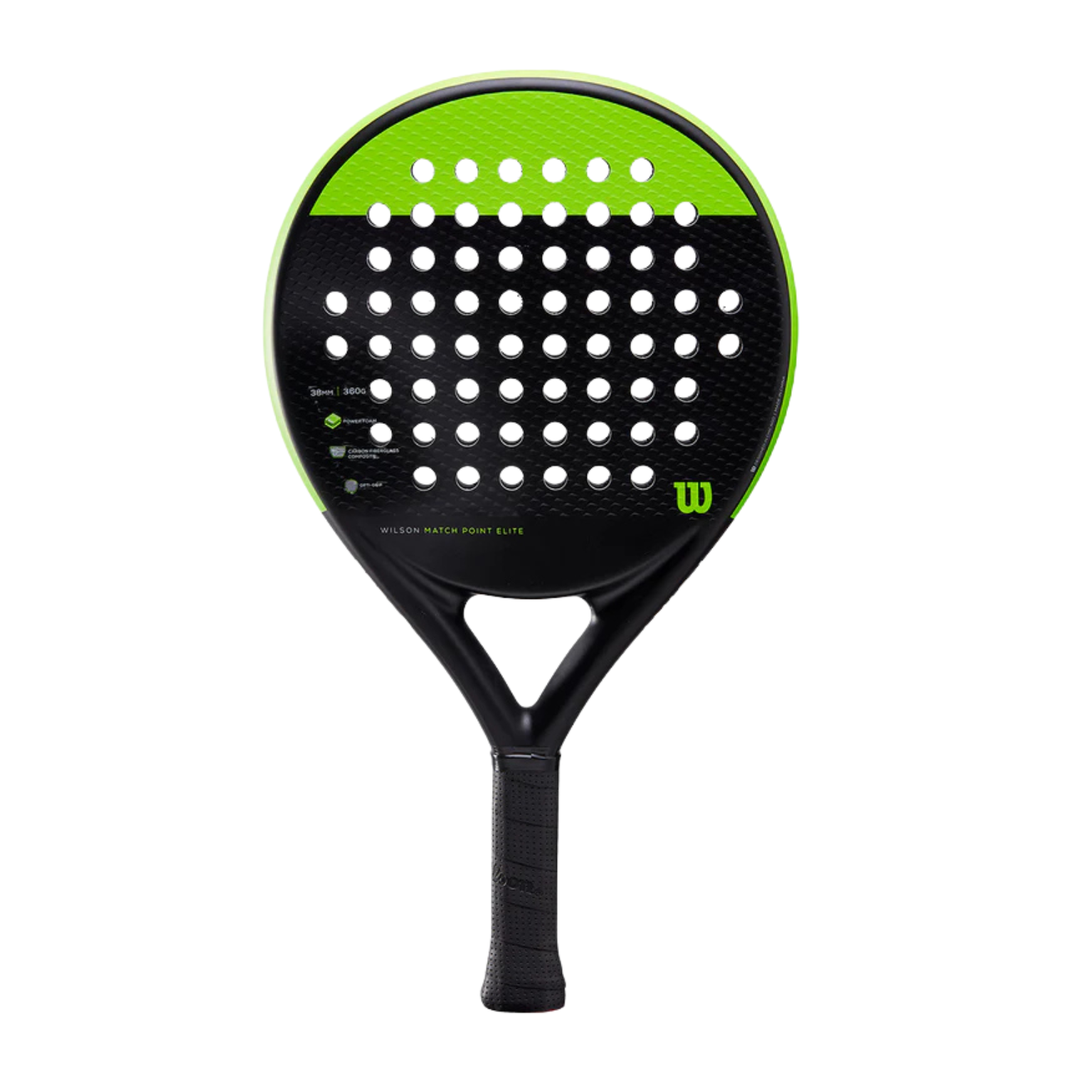 Wilson Match Point Elite Padel Racket - Black/Green